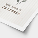 Affirmationsposter 'Fehler helfen mir zu lernen' mit Gießkanne für Kinder