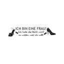 Wandtattoo Ich bin eine Frau!
