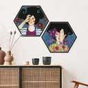 Hexagon - Alu-Dibond - Hülya - Moments (2 dele)