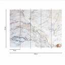 Marble design tapet i gråhvid - non-woven Designwalls 2 - 2,55 x 3,5 m