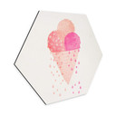 Hexagon Dibond Treechild - Ice Cream in Summer