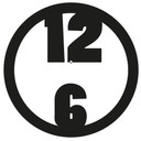 Sticker mural - Horloge murale moderne