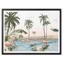 Plakat Kikki Belle - Flamingo Oasis