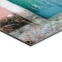 Billede af middelhavshusets facade i Lissabon - Zwart – print på aluminium (Alu-Dibond)