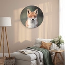 Alu-Dibond van Duijn - Yeux de renard - Rond