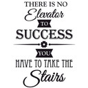 Muursticker There is no elevator...