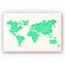 Tableau Forex - Aquarelle carte du monde