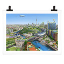 Plakat aerroscape - Berlin Solarpunk