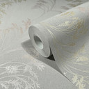 Papier peint floral Novamur Jackie gris nacre