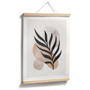 Plakat Botaniczna sylwetka z artystyczną geometrią - Costa