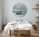 Rundes Leinwandbild Monet - Sainte-Adresse Strand