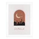 Plakat Eid Mubarak w nocy
