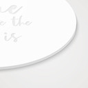 Akrylglasbillede, vinduesbillede til at hænge op Home is where the heart is - Round