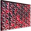 Canvasbillede, rød geometri