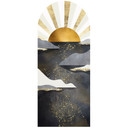 Wallsticker buet vægpanel golden dawn - SpaceFrog Designs - smal