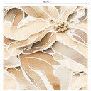 Tapet med mønster Store, beigefarvede blomster | Blomsterdesign - Treechild