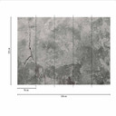 Fototapet med betonglook ConcreteLook grå svart - non-woven Fototapet Designwalls 2 - 2,55 x 3,5 m