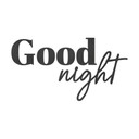 napis 3D Good Night - dekoracja MDF 