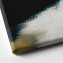 Obraz na płótnie Abstract Art - Brushstrokes Gold and Black - Haniff