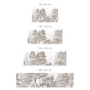 Zelfklevende Keukenachterwand bos met boslandschap in beige - Ms Tiff