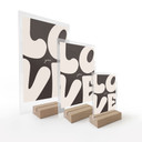 Love you Retro Letters bordstativ
