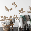 Wallsticker Vægklistermærke - Mistelten sæt