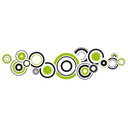 Wallsticker - Retro Bobler Grøn