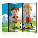 Screen room divider - sportsbane , 5-delt - 225x172 cm