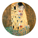 Sticker mural Klimt - Le baiser - Rond