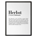 Typografie Poster - Grammatik - Herbst