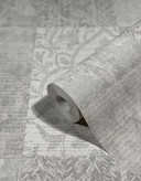 grafisk tapet, non-woven tapet Novamur Yvi greige