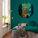 Selbstklebende Vlies Fototapete - Star Wars Protect the Forest - 125 x 125 cm