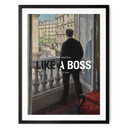 Plakat Like a Boss - Inspirowany Caillebotte - Młody mężczyzna przy oknie