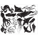 Wandtattoo Unterwasserparadies Set (40-teilig)