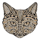 Muursticker Metallic Kat