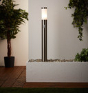 Außenstandleuchte Carlo, metallic, 77,5 x 11,9 cm, Außenlampe