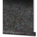 Tapet, non-woven tapet Flora antracit