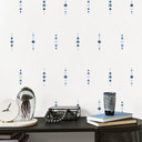 Wallsticker former - Geometriske cirkler i blåt