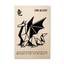 Houten Wanddecoratie Geometrische Draak Origami - Krygowski