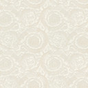 Versace Tapet Barocco Blomster Cream, Metallisk
