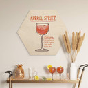 Hexagon Holzbild - Küche - Fritsch - Aperol Spritz