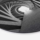 Tableau sur alu Dibond Bunjamin - Rotation - Rond