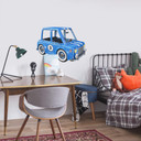 Wallsticker - Agullo - Minibil Blå