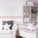 A.S. Création Lovely Kids Frise autocollante enfant - Rosé