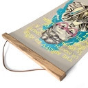 Affiche textile Le Silence Montre l'Intelligence Pop Art - Habib