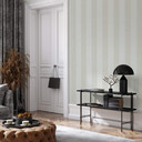 Stribet tapet, non-woven Shades Iconic hvid, grå