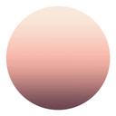Muursticker Ombre Sunset- rond