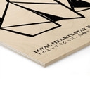 Houten Wanddecoratie Geometrische Hond Origami - Krygowski