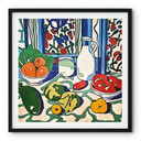 Plakat Owoce i warzywa na kuchennym stole - Inspirowany Matisse - Zamart