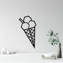 Muursticker origami ijs